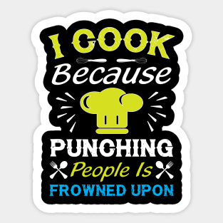 Cooking Quote Sticker